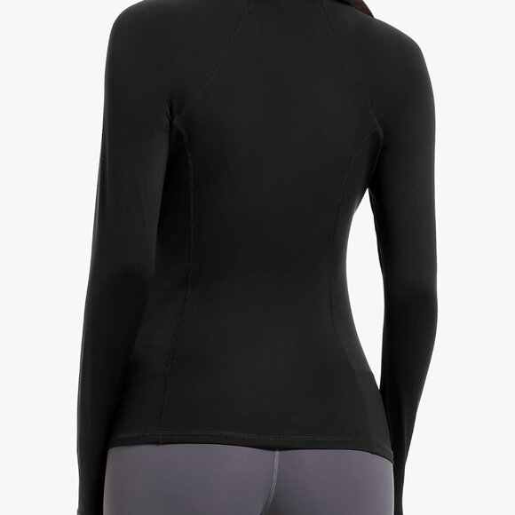 4 Pack Women's Compression Shirts Long Sleeve Athletic Workout Tops Sun Protecti - Picture 2 of 6